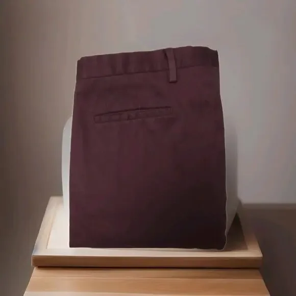 Paul Smith Mens Chinos Heavy Burgundy Cotton Pants Size 32